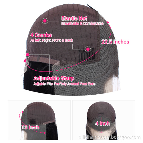 150% 180% 250% Lace Frontal Human Hair Wigs For Black Women,Wholesale Price Brazilian Virgin Hair Transparent Lace Front Wig